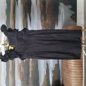 Black cotton dress